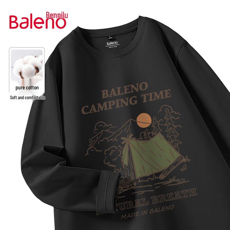 Мужская хлопковая футболка с длинным рукавом Baleno, плотная
