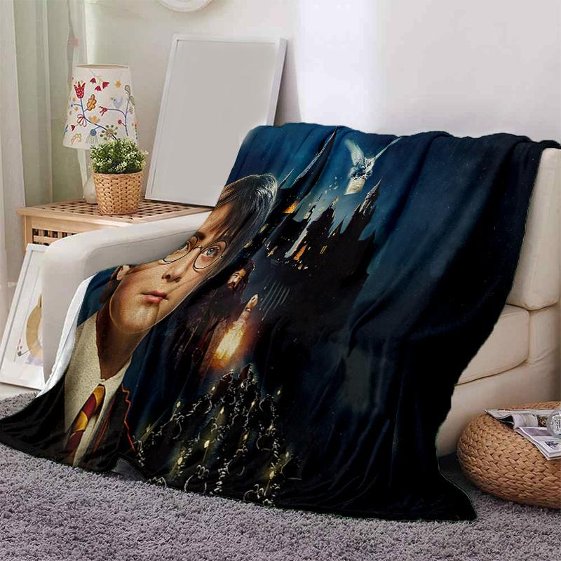 Harry Potter Hogwarts Adventure Poster PrintPrint Blanket, Soft Blanket For Sofa Office Bed And Travelling Daughter Birthday Gift esj142