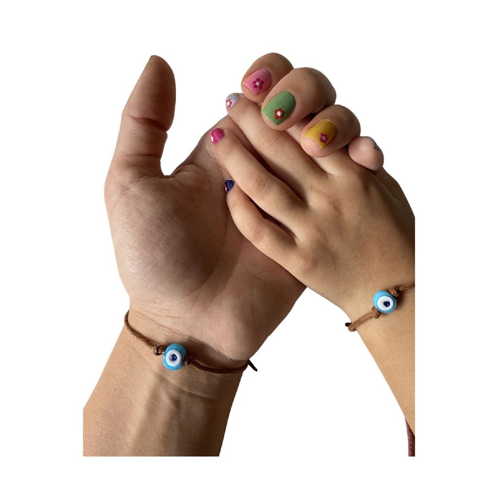 Браслет Lover, 2 предмета, стеклянный браслет сглаза, комбинация браслетов из бисера