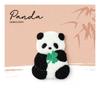 Cartoon Embroidery Panda Pin Exquisite Cloth Badge Creative Panda Brooch  Clothing Accessory