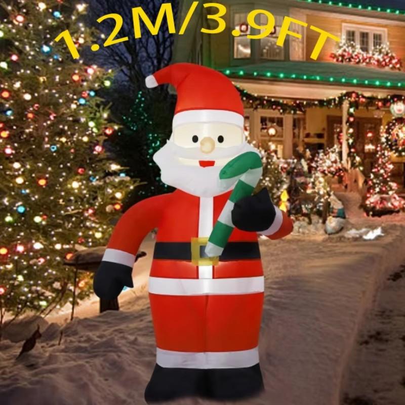 Christmas Decorations Inflatable Model Built-in LED Lights Inflated Toys Ornament Xmas Party New Year Garden Yard Outdoor Decor