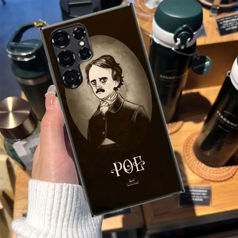Edgar Allan Poe Cases Phone Case for Samsung Galaxy S26 Ultra S25 Edge S24 S23 FE S21 Plus S20 S22 S10 Cover TPU Capa Shell Shoc