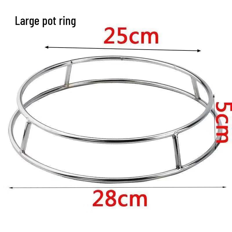 ZISIZ Большая прочная двухъярусная подставка для кастрюль (3-Pack)