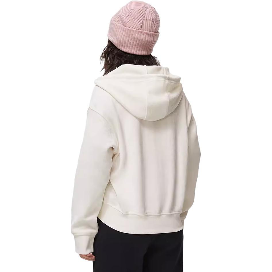 (WMNS) Li-Ning Basic Logo Hooded Jacket 'Beige' Women's AWDT022-1