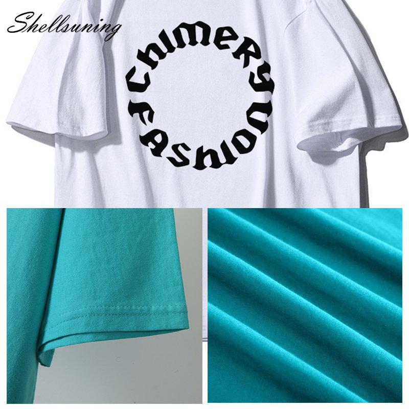 Shellsuning летние футболки с графическим принтом и буквенным принтом, женские модные базовые футболки большого размера с короткими рукавами, женские свободные топы с круглым вырезом для отдыха, крутая девушка