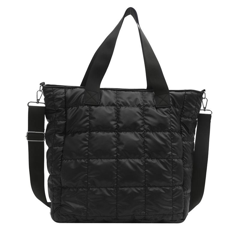 Вышитая нитью квадратная простая модная большая вместимость 2024 новый тренд повседневная портативная сумка через плечо косая сумка