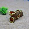 1PC Fish Tank Decoration Landscaping Aquarium Scenery Resin Crafts Decoration Wooden Barrel Wood Tree Debris Escape Bucket