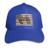 Steer Wrestler On American Flag Baseball Cap Sun Protection Upf 50 Breathable Mesh Back Adjustable Buckle Closure
