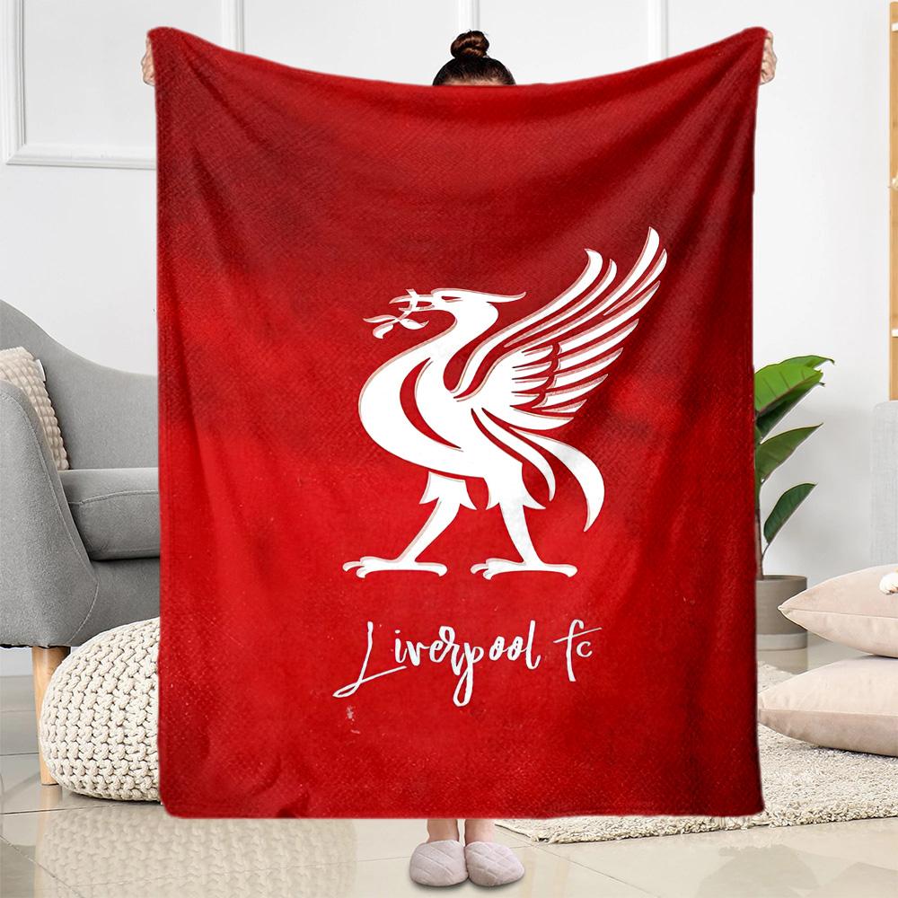 Liverpool Football Club Blanket Soft Warm Cozy Suitable For Couch Bed Office Chair Allseason Use Stylish Decor Perfect Gift For Relatives And Friends