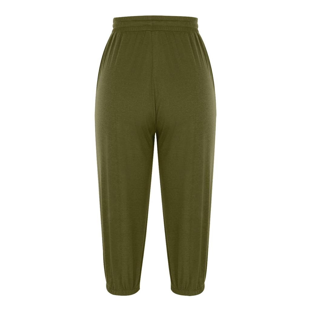 Женские брюки для бега с завязками, удобные спортивные брюки с карманами, 5 шт.