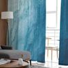 Ocean Beach Gradient Waves Sheer Curtains Modern Gauze Curtain for Living Room Bedroom Voile Yarn Curtains