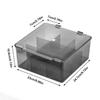 1pc transparent/semi transparent black flip cover toy car model storage box, large capacity suitable for Hot Wheels display box