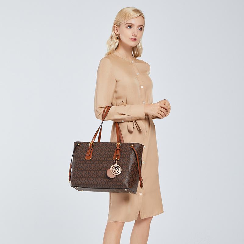 MK F 2023 Women's Large Capacity Fashion Tote - Handbag, Shopping, Mommy Bag, One Shoulder