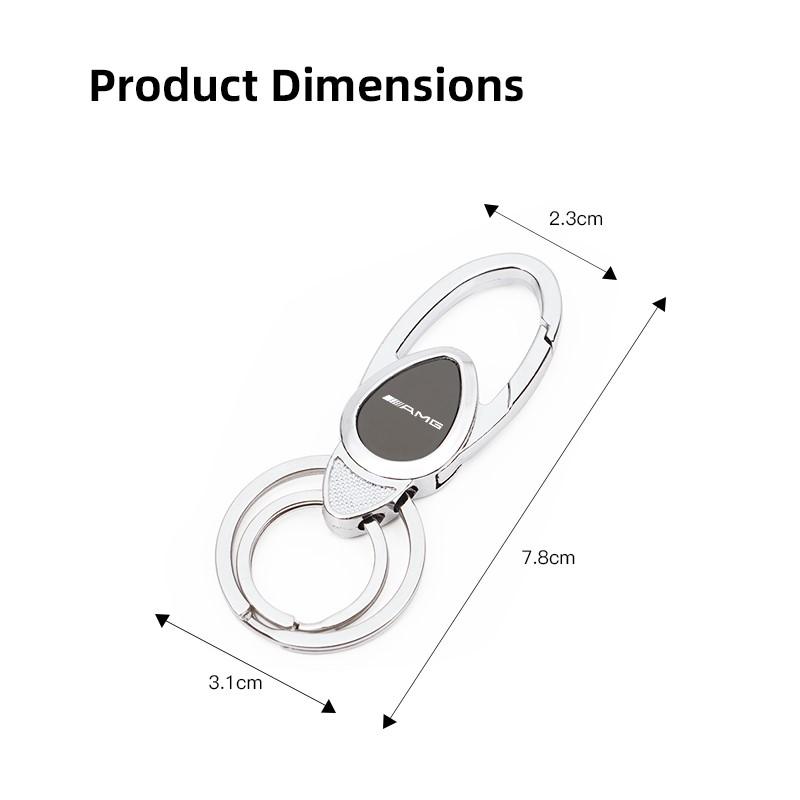 2026New Car Logo Keychain Keyring Key Ring Chain Accessories For Mercedes Benz AMG Smart Fortwo 451 450 453 EQ Forfour Coupe Cab AH2