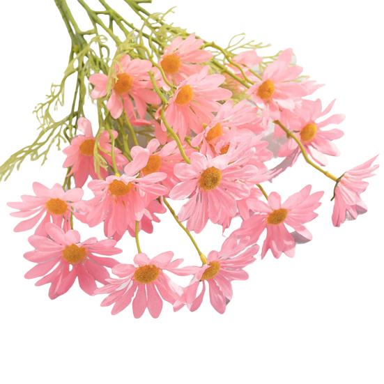 5 Heads Artificial Flower UV Resistant Silk Colorful Fake Flower Decor Handcraft