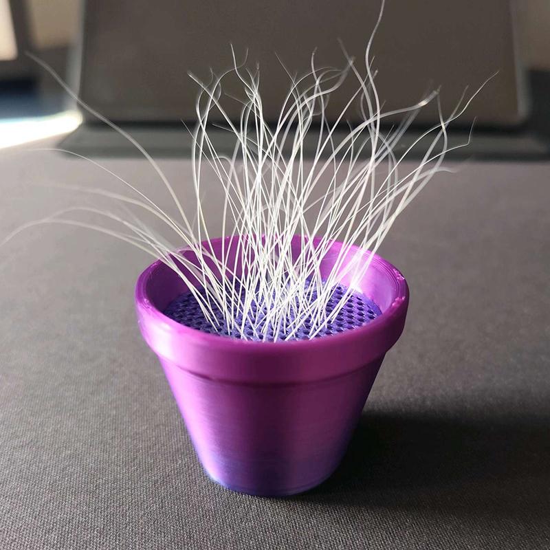 Pet Whisker And Fur Collector Cat Whisker Holder Mini Flower Pot Design Desktop Ornament Collectible Keepsake For Cat Owners