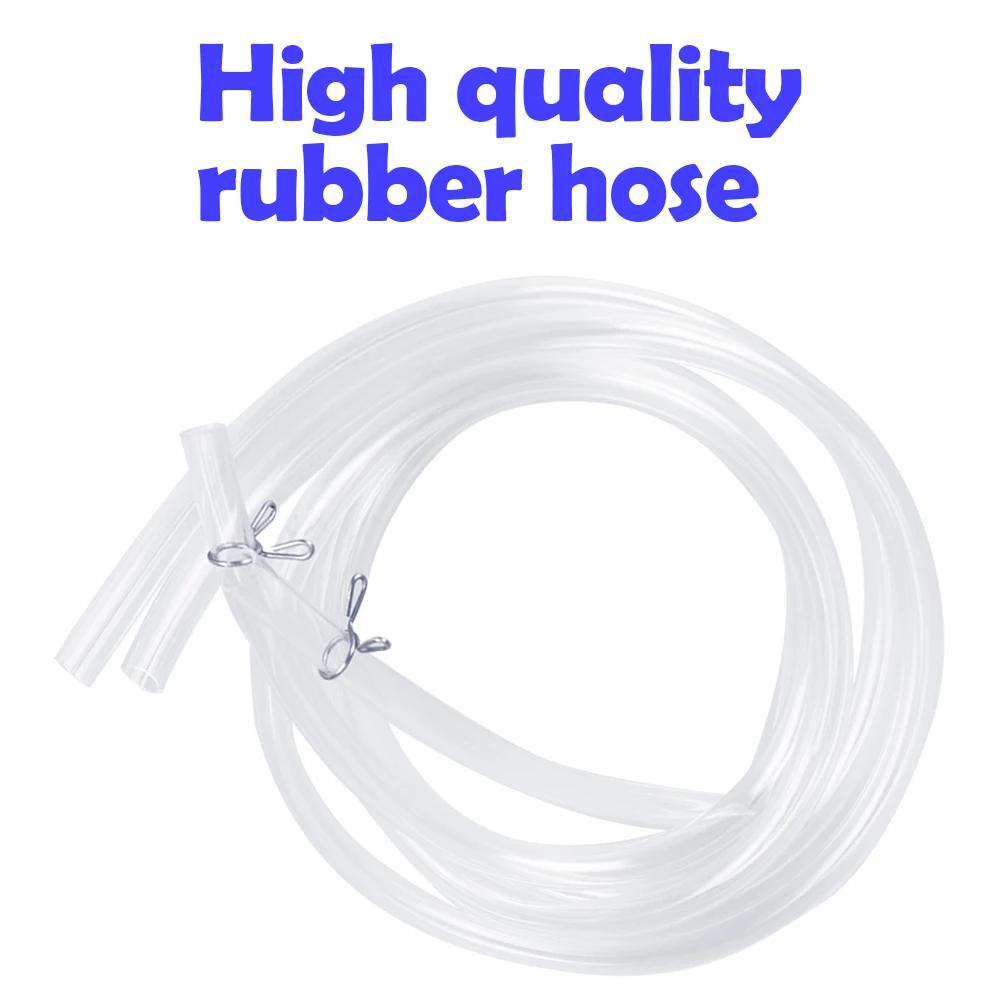 Siphon Hand Pump Portable Manual 8mm Car Fuel Transfer Pump for Gas Petrol Diesel Oil Liquid with Hoses