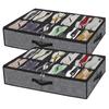 Shoe Storage Box Space-saving Dust-proof Clear Cover Under Bed Shoe Storage Organizer for Home Bedroom