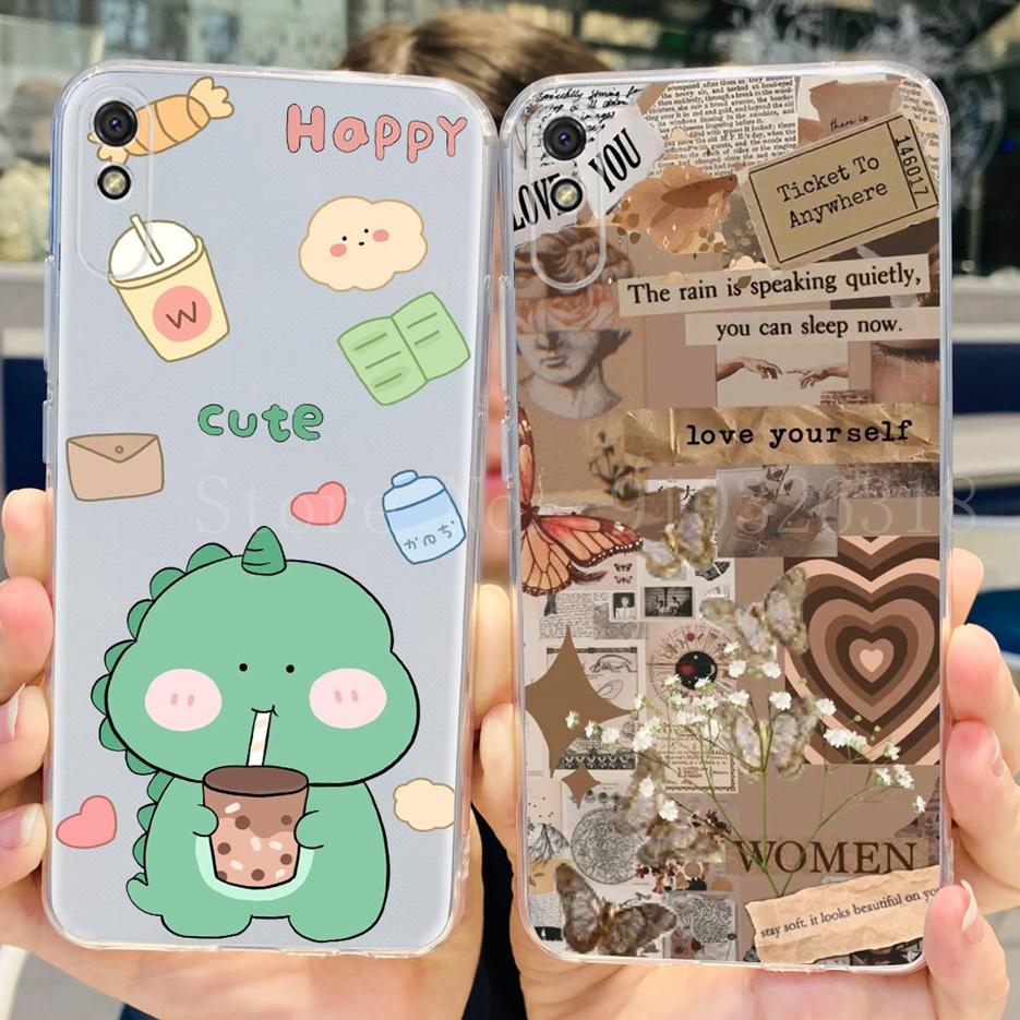 For Xiaomi Redmi 9A Case Stylish Painted Cover Soft Silicone Phone Case For Xiaomi Redmi 9AT 9A Redmi9A Back Cover 6.53'' Bumper