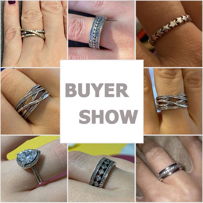 925 Silver Stackable Infinite Heart Daisy Flower Ring For Women Girl Original Silver 925 Rings Jewelry Gift