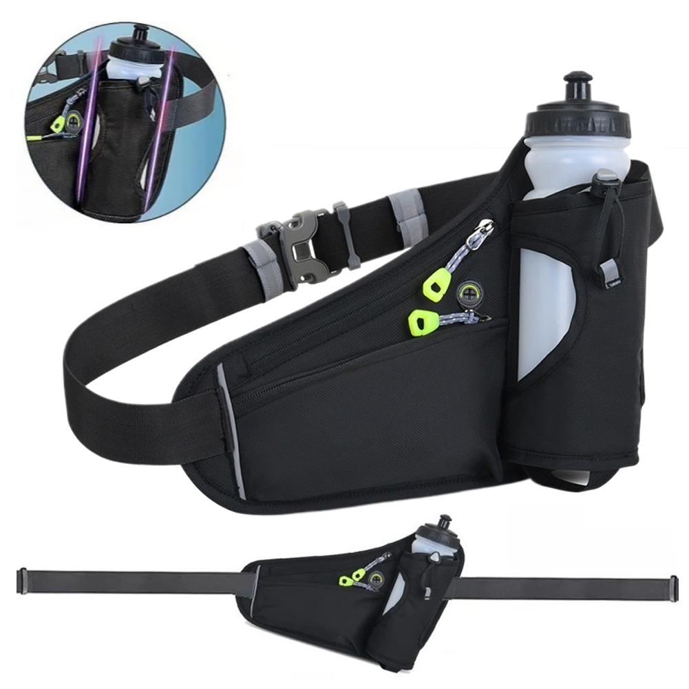 Running Waist Bags with Water Bottle Holder Hikers Outdoor Sports Fitness Cycling Belt Phone Pouch Belt Waist Bags