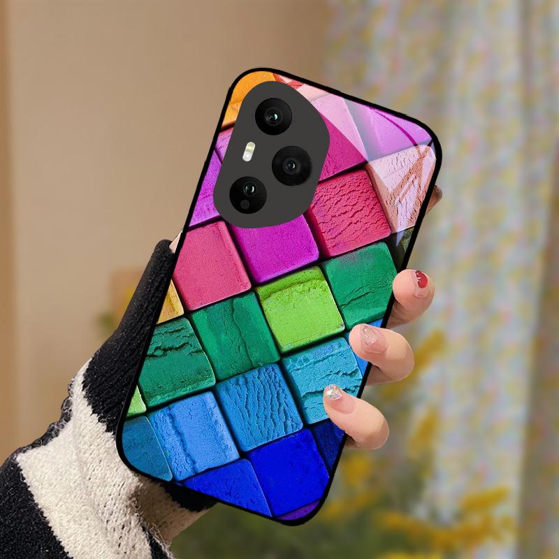 Закаленное Стекло Чехол Для Телефона Для Honor 400 Pro Honor400 Lite 5G Чехол Роскошный Расписной Жесткий ПК Fundas Ударопрочный Защитный Корпус