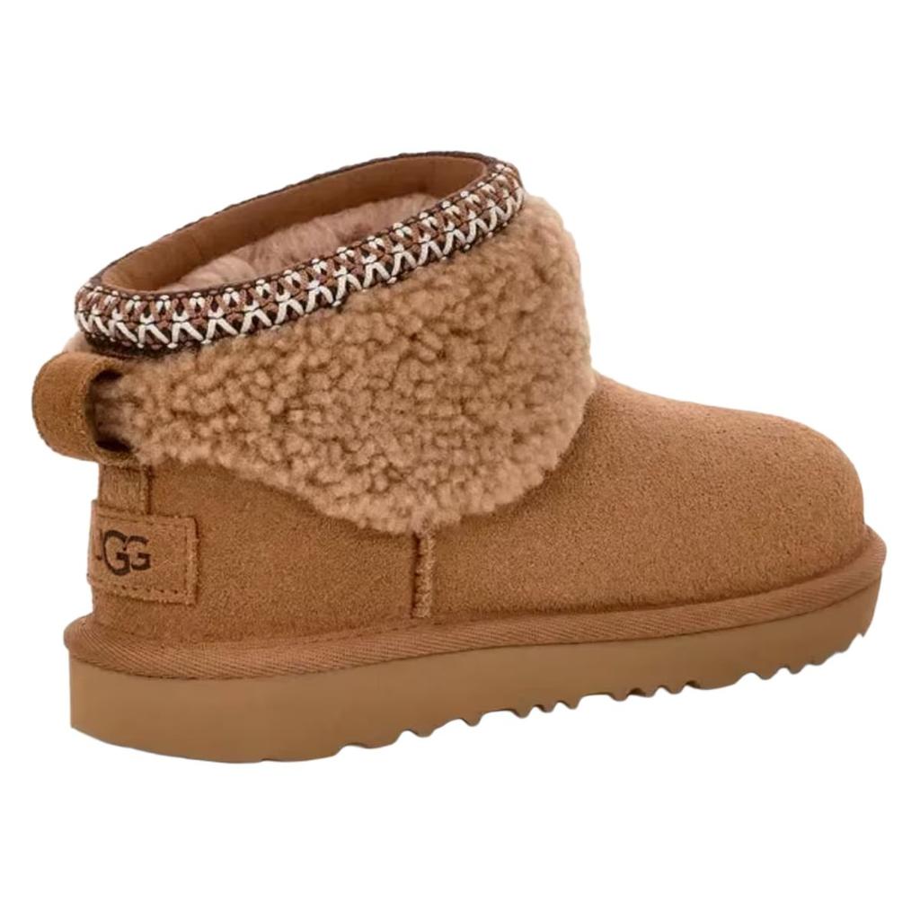 UGG Классические ультрамини удобные мягкие нескользящие износостойкие ботинки с низким верхом Детские ботинки Коричневый 1157730K-CHE