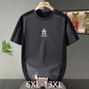 Большие размеры 6XL-13XL Модная оверсайз футболка Мужские топы Повседневная дышащая футболка с коротким рукавом Летняя одежда