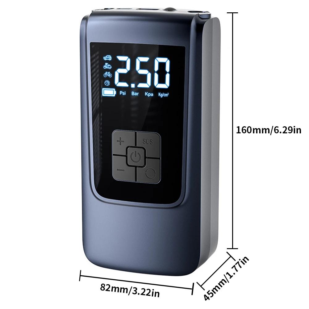 150PSI Wireless Car Smart Air Pump Portable Digital Car Automatic Compressor Tire Inflator for Motorcycle Bike Vehicle Balls