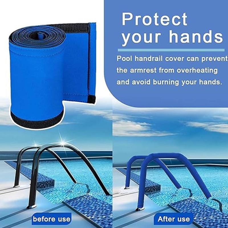 Swimming Pool Hand Hold Cover highlighting Adjustable Fastening System For tight And Easy Installation 48 foot Size