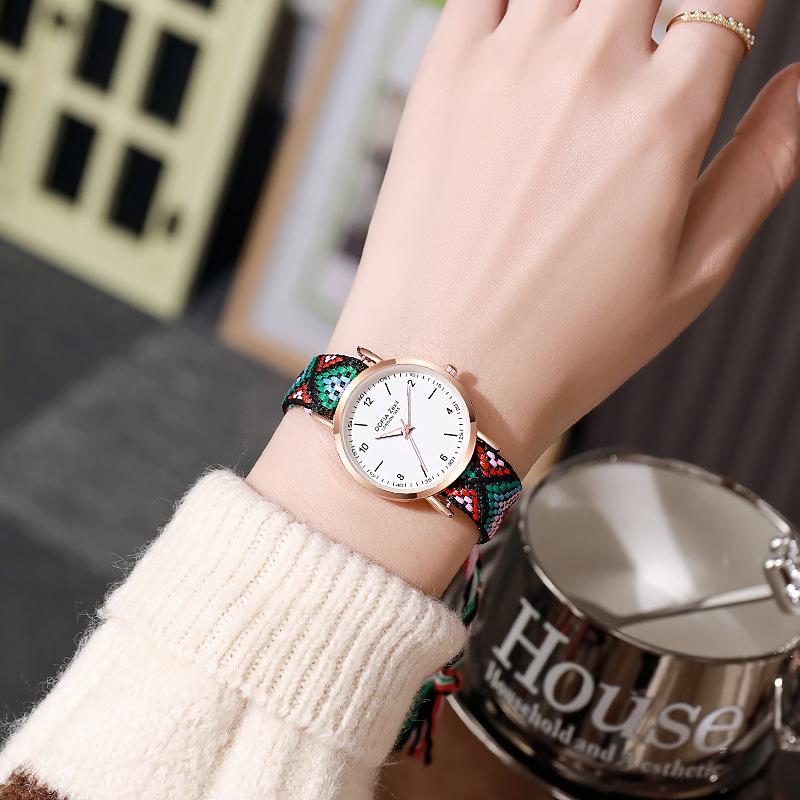 Новые модные персонализированные простые часы, женские часы, цифровые часы с ремнем и бабочкой
