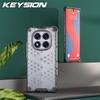 KEYSION Противоударный чехол для Redmi Note 14 4G 14 Pro+ 5G Силиконовый+ПК Прозрачный сотовый чехол для телефона Redmi Note 14 Pro 5G