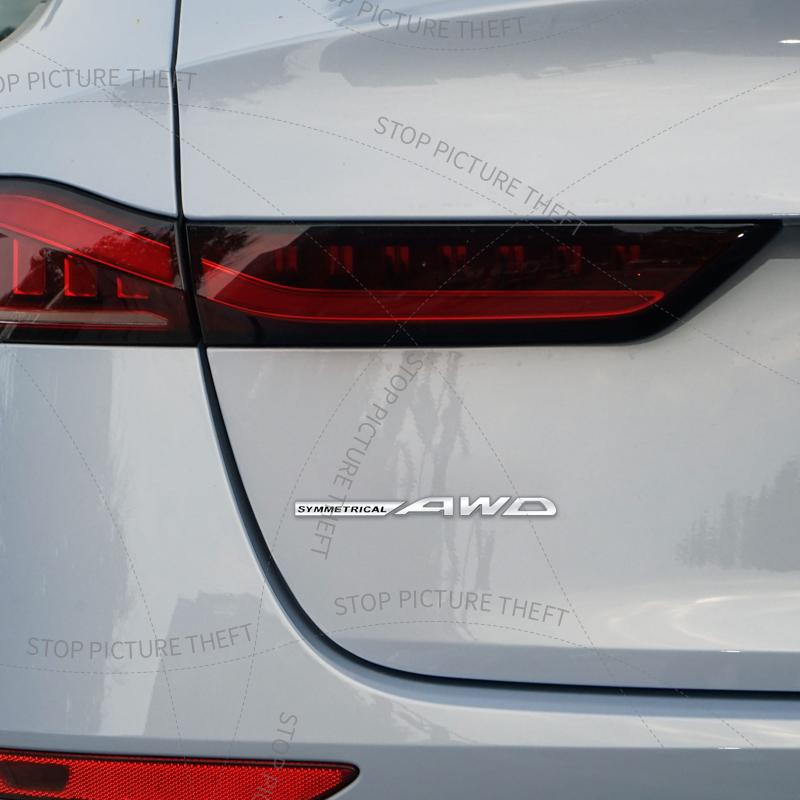 1 шт. 3D Металлический СИММЕТРИЧНЫЙ AWD Логотип Значок Наклейка на Задний Бампер Багажник Автомобиля Для Outback WRX BRZ Forester Impreza Legacy