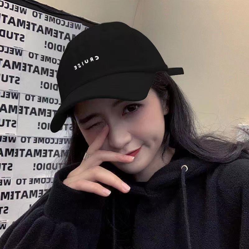 Foreign Style Hat English Letter Embroidery Cap Small Fresh Baseball Cap Japanese Age-Reducing Simple Hat