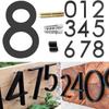 Letters 911 Visibility Signage Address Plaque Garden Door Modern House Numbers 6" Floating House Number Number with Nail Kit