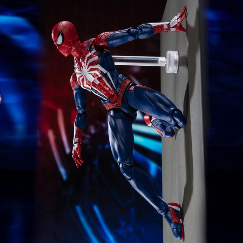 Мстители Человек-Паук Улучшенный Костюм Игровое Издание Человек-Паук Фигурка Коллекционная Модель Игрушка Кукла Подарок SHF PS4 ПВХ Подвижная Сочлененная Масштаб Детализированная