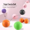 Бесплатная доставка Йога фасциальный арахисовый мяч для массажа стоп, плеч, шеи, позвоночника и талии и расслабления мышц.