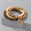 3Pcs/set 8mm Crystal Beads Bracelet Multi Color Combination Bracelet Bohemian Style Bracelet Set