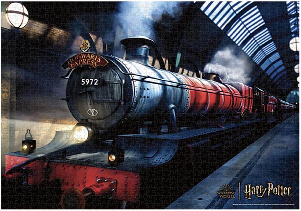 Tenyo In 500 Piece Flash Magic Jigsaw Puzzle Harry Potter Hogwarts Express Comes with Glue and Spatula Includes Service Card Flash Photography with