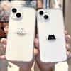 Забавный Черно-Белый Кот Любители Пара Чехол для Телефона Для iPhone 16 15 14 13 12 11 Pro Max XS X XR 7 8 SE Силиконовый Парный Чехол Funda