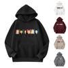 Fashion Casual Long Sleeved Letter Printing Loose Pullover With Rope Hoodie