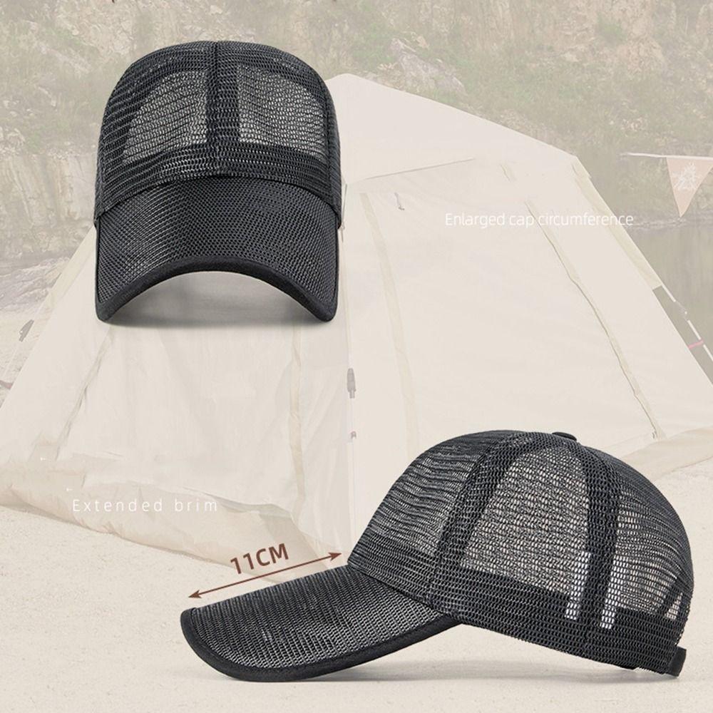 Quick-dry Mesh Baseball Cap Adjustable Sports Mesh Caps Trucker Cap Men Snapback Hat  Summer