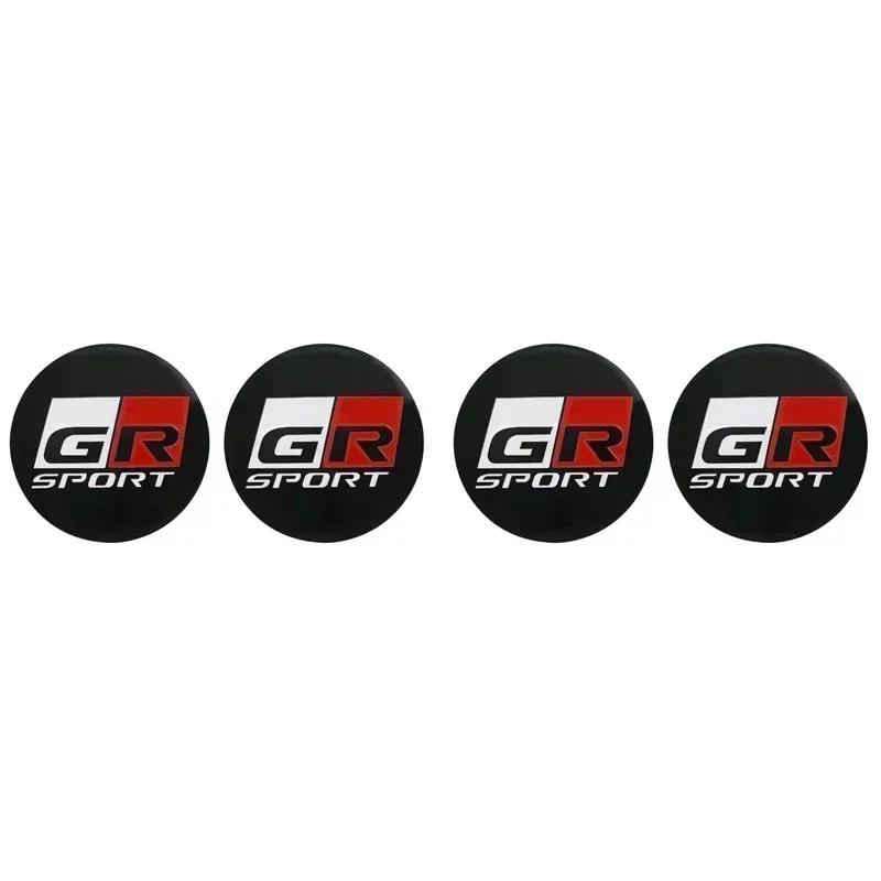 56mm 4pcs/set Car Wheel Center Stickers Hub Cap Decal For x5 GR Sport Logo Corolla C-HR Avensis RAV4 4runner Camry Prado x5