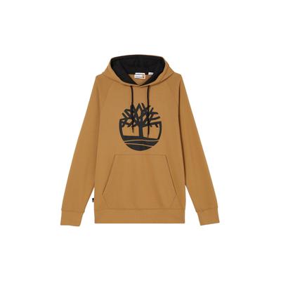Timberland Свитшот с капюшоном и принтом логотипа дерева, повседневный, унисекс, пшеничный A2577-P47