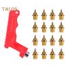 100 Pcs Track Spikes Carbon Steel Track And Cross Country Shoe Spikes with Spike Wrench for Sprinting Sports Running Shoes