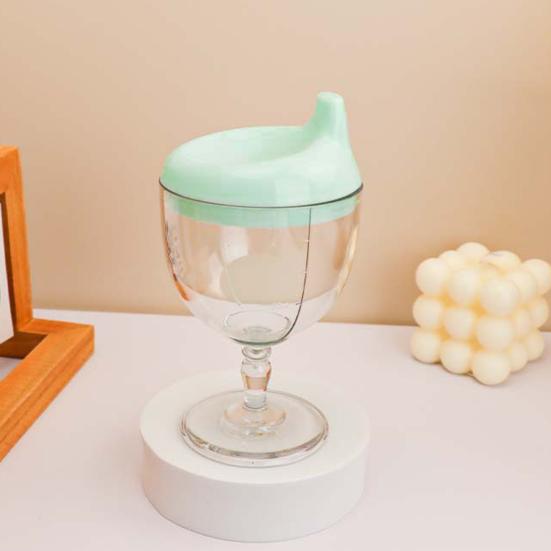 150 мл Детская винная кружка с удобной ручкой, силиконовым чехлом, бокалом для вина, кружкой для напитков, непроливающейся, обучающей кружкой с воздуховыпускным отверстием, пластиковой крышкой