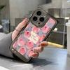 Масляная живопись розовый тюльпан для iPhone17promax противоударный чехол для мобильного телефона 16 Apple 13/15 простой 14