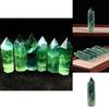 Radiant Natural Green Fluorite Quartz Crystal Point Hexagonal Wand For Healing And Reiki
