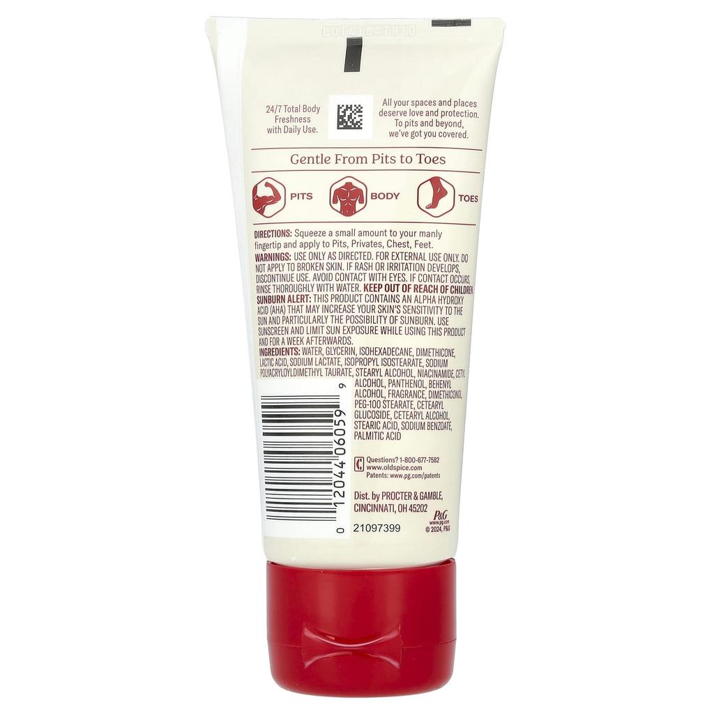 Total Body, Deodorant Cream, Aluminum Free, Sebum, 85G(3Oz)