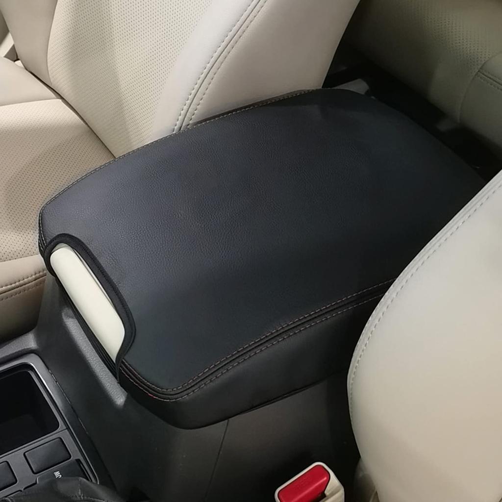 Fucaten Armrest Center Console Console Box for Toyota Land Cruiser Prado 150 Series 2009 Cover, Dress-Up Cover, (Black) (September Onwards)